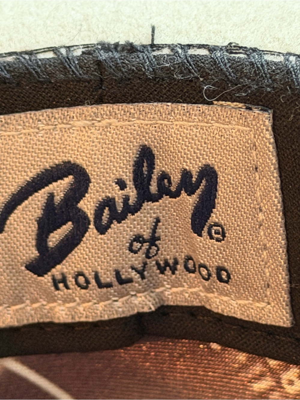 Bailey of Hollywood cream-colored wool felt dress hat - Picture 9 of 11